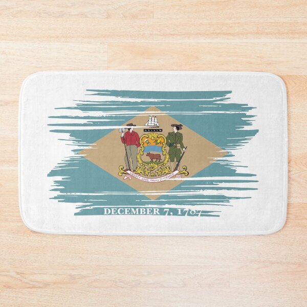 Item preview, Delaware Distressed Flag Veteran Gift Military Pride DE designed and sold by shitpostee.