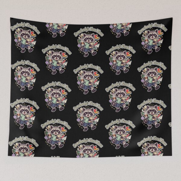 Item preview, Somebody’s Feral Para Paraprofessional Humor Raccoon designed and sold by Redgiant87x.