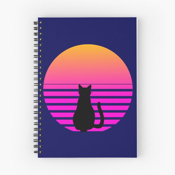 Item preview,  Synthwave Cat Retro Future Sunset designed and sold by VersaStyles.