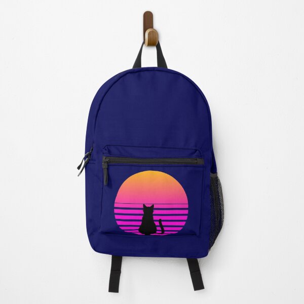 Item preview,  Synthwave Cat Retro Future Sunset designed and sold by VersaStyles.