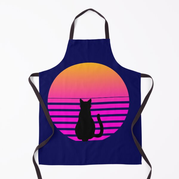 Item preview,  Synthwave Cat Retro Future Sunset designed and sold by VersaStyles.