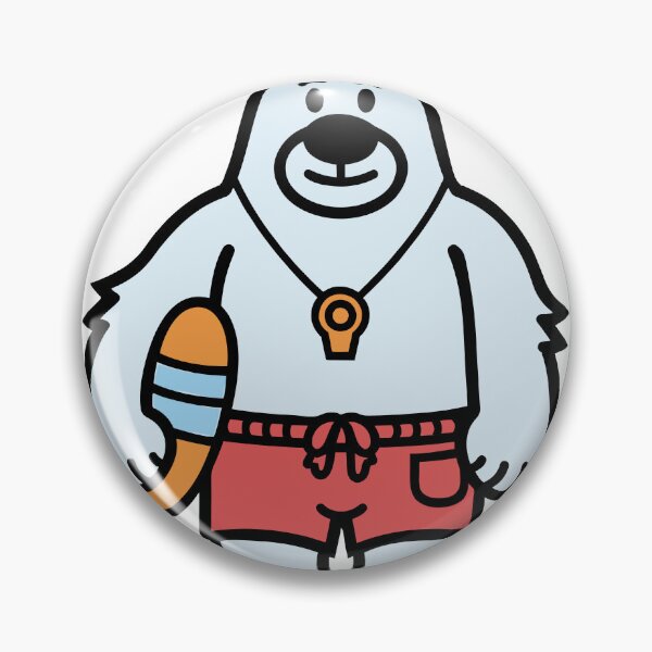 Item preview, Polar Bear Lifeguard with Rescue Tube designed and sold by BysonDesigns.