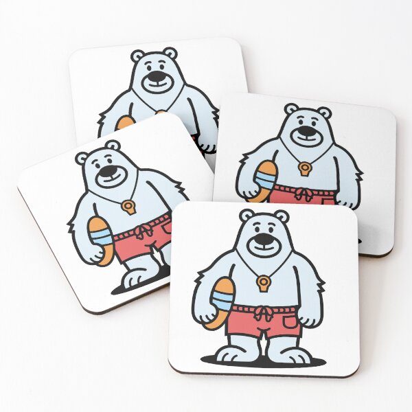 Item preview, Polar Bear Lifeguard with Rescue Tube designed and sold by BysonDesigns.