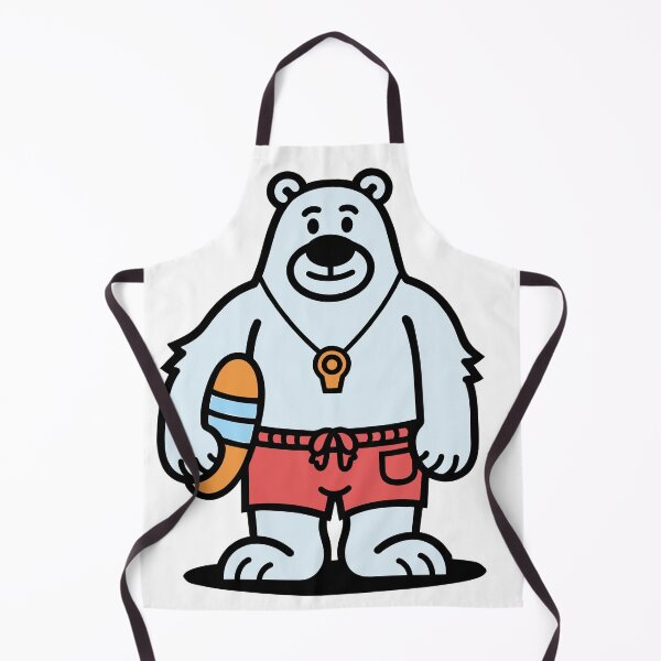 Item preview, Polar Bear Lifeguard with Rescue Tube designed and sold by BysonDesigns.