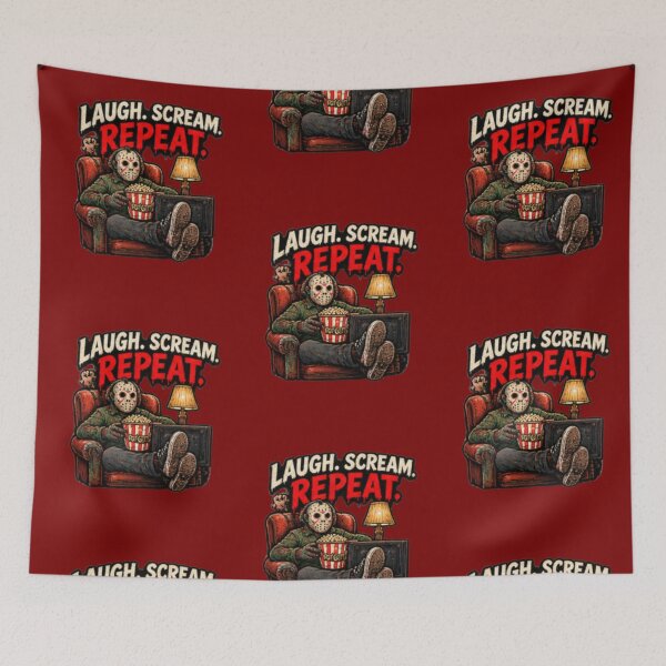 Item preview, Frightday Laugh Scream Repeat designed and sold by FrightDay.