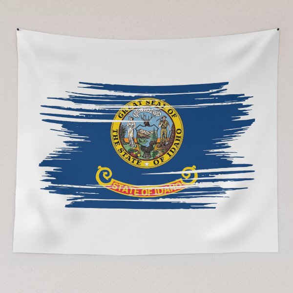 Item preview, Idaho Distressed Flag Veteran Gift Military Pride ID designed and sold by shitpostee.