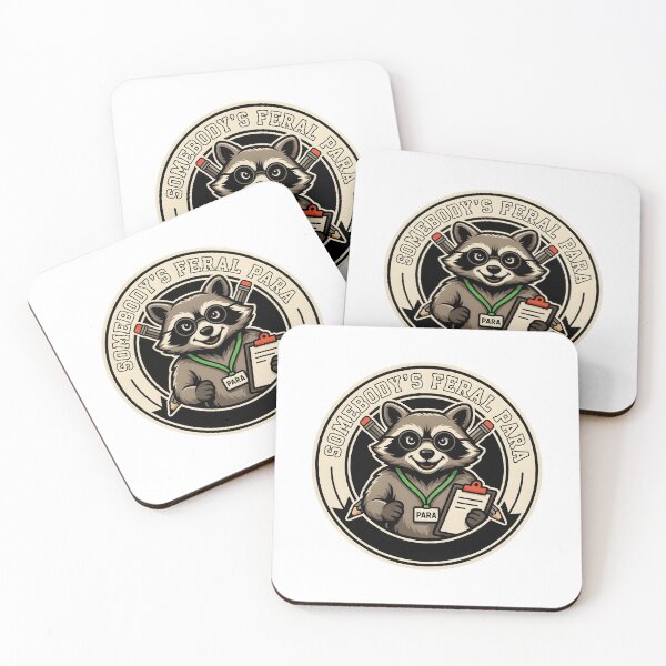 Item preview, Somebody’s Feral Para Funny Paraeducator Raccoon Meme designed and sold by Redgiant87x.