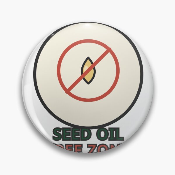 Item preview, Seed Oil Free Zone Sticker Funny Wellness Gift designed and sold by Jacqueline Flynt.