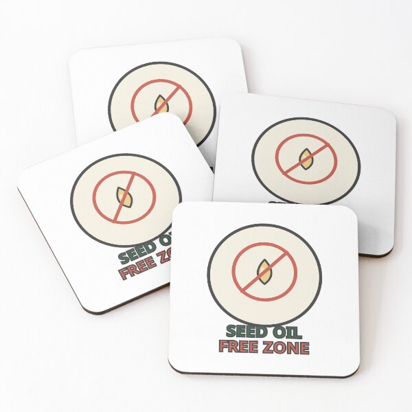 Item preview, Seed Oil Free Zone Sticker Funny Wellness Gift designed and sold by Jacqueline Flynt.