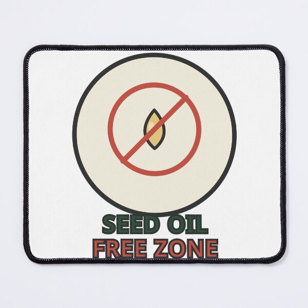 Item preview, Seed Oil Free Zone Sticker Funny Wellness Gift designed and sold by Jacqueline Flynt.