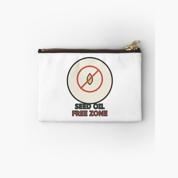 Item preview, Seed Oil Free Zone Sticker Funny Wellness Gift designed and sold by Jacqueline Flynt.