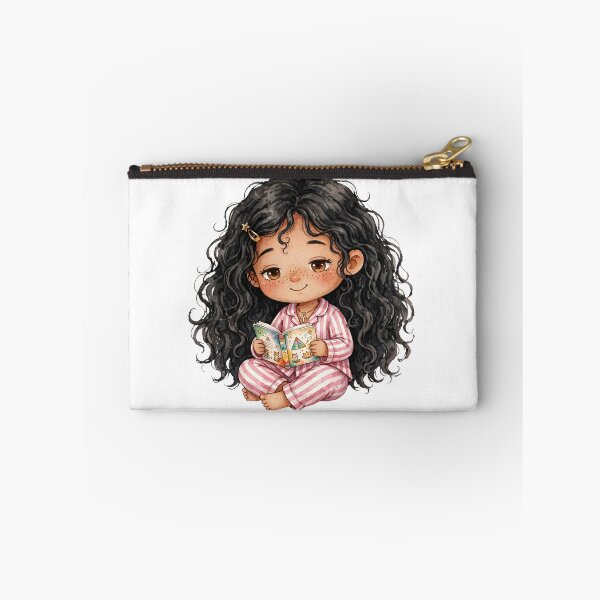 Item preview, Cozy Egyptian Girl Reading Bedtime Story | Cute Book Lover Chibi Art designed and sold by     Fatma Creates.