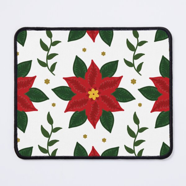 Item preview, Christmas Poinsettia Floral Pattern designed and sold by HopeAndHustle.