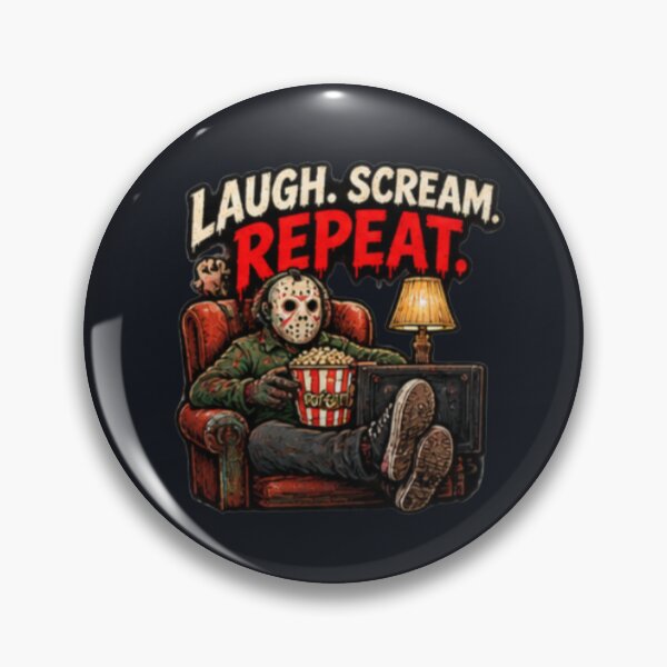 Artikelvorschau, Frightday Lachen Schreien Wiederholen entworfen und verkauft von FrightDay.