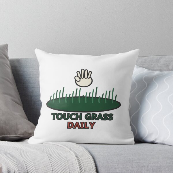 Item preview, Touch Grass Daily Sticker Funny Wellness Outdoor Gift designed and sold by Jacqueline Flynt.