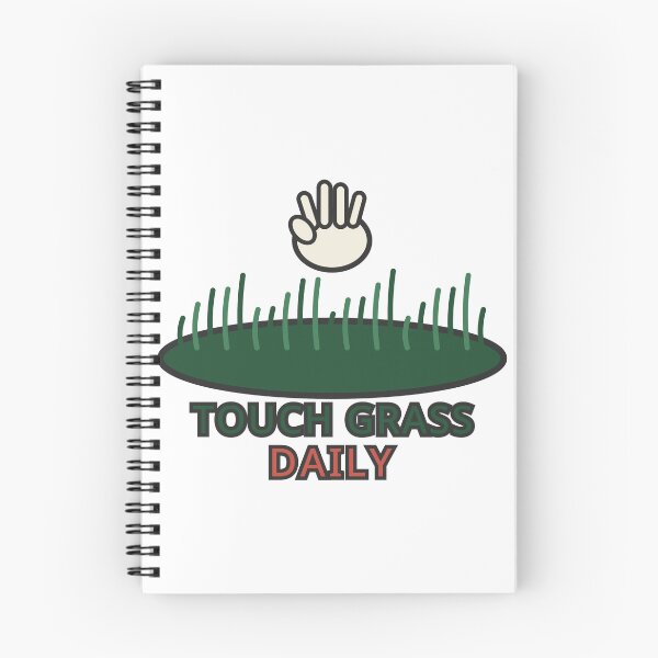 Item preview, Touch Grass Daily Sticker Funny Wellness Outdoor Gift designed and sold by Jacqueline Flynt.