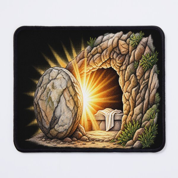 Item preview, Empty Tomb Resurrection Light Stippled Christian Artwork designed and sold by Francisbb.