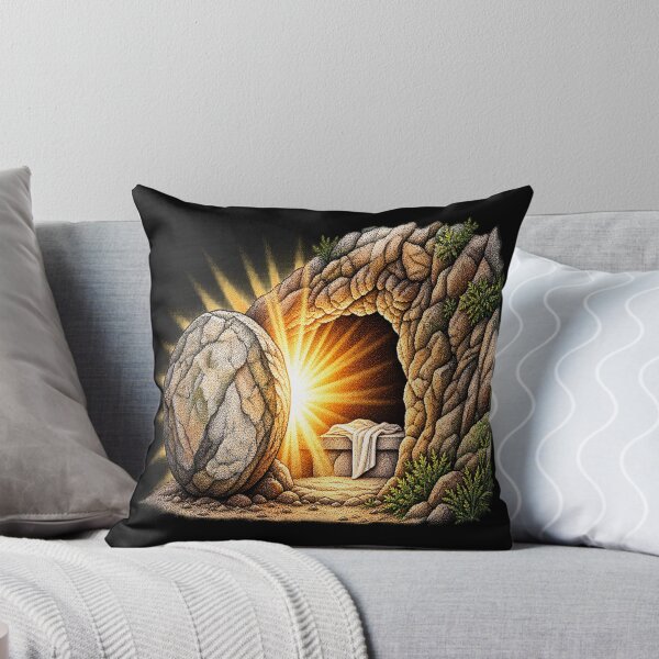 Item preview, Empty Tomb Resurrection Light Stippled Christian Artwork designed and sold by Francisbb.