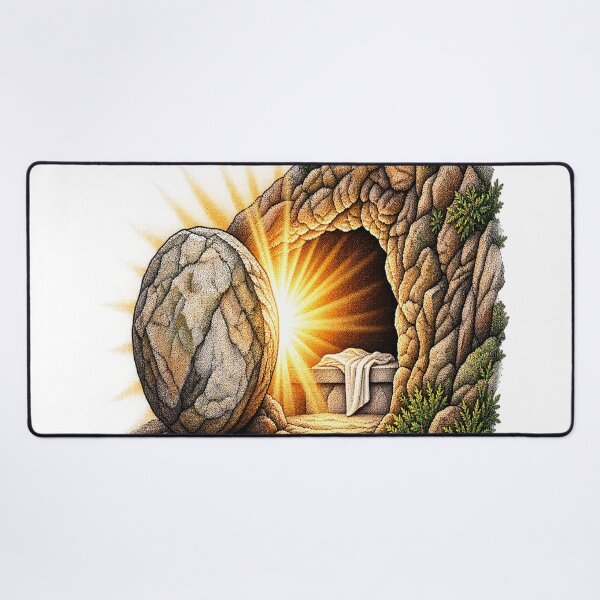Item preview, Empty Tomb Resurrection Light Stippled Christian Artwork designed and sold by Francisbb.