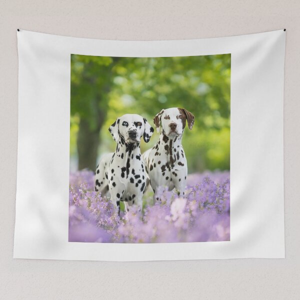 Item preview, Two Dalmatian Dogs Standing in a Field designed and sold by VanGaldo.
