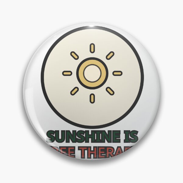 Item preview, Sunshine is Free Therapy Sticker Wellness Humor Gift designed and sold by Jacqueline Flynt.