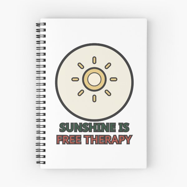 Item preview, Sunshine is Free Therapy Sticker Wellness Humor Gift designed and sold by Jacqueline Flynt.