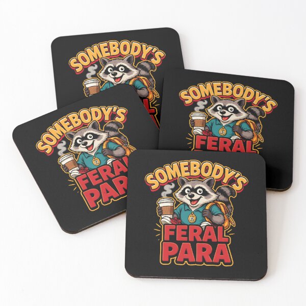 Item preview, Somebody’s Feral Para Cute Raccoon Paraprofessional Humor designed and sold by Redgiant87x.