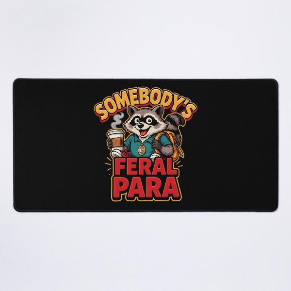 Item preview, Somebody’s Feral Para Cute Raccoon Paraprofessional Humor designed and sold by Redgiant87x.