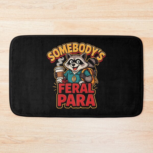 Item preview, Somebody’s Feral Para Cute Raccoon Paraprofessional Humor designed and sold by Redgiant87x.