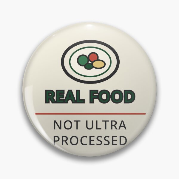 Item preview, Real Food Not Ultra Processed Sticker Wellness Gift designed and sold by Jacqueline Flynt.