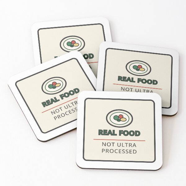 Item preview, Real Food Not Ultra Processed Sticker Wellness Gift designed and sold by Jacqueline Flynt.