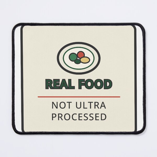 Item preview, Real Food Not Ultra Processed Sticker Wellness Gift designed and sold by Jacqueline Flynt.