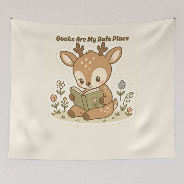 Item preview, Books are my safe place designed and sold by creativityisfun.