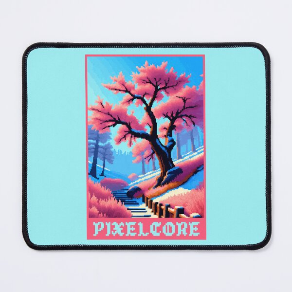 Item preview, Winter Japanese Cherry Blossom Tree Park Pixel Art {PIXELCORE} designed and sold by PIXELCORE-TEE.