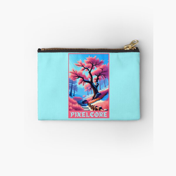 Item preview, Winter Japanese Cherry Blossom Tree Park Pixel Art {PIXELCORE} designed and sold by PIXELCORE-TEE.