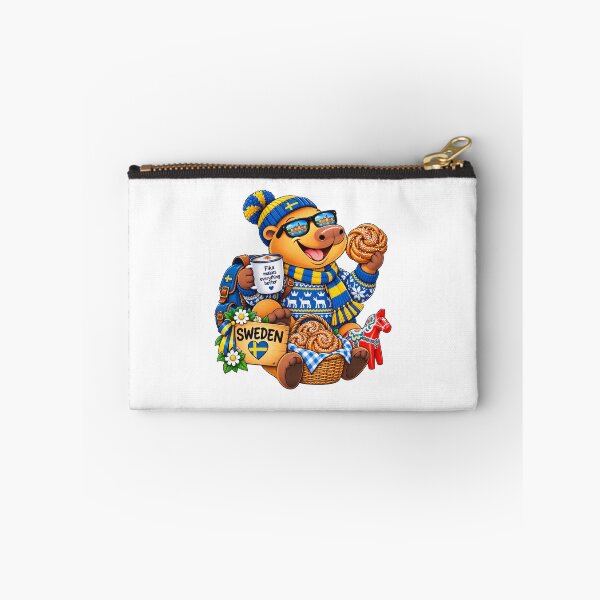 Item preview, Cute Sweden Capybara – Swedish Fika & Cinnamon Bun Adventure designed and sold by CapybaraTravels.