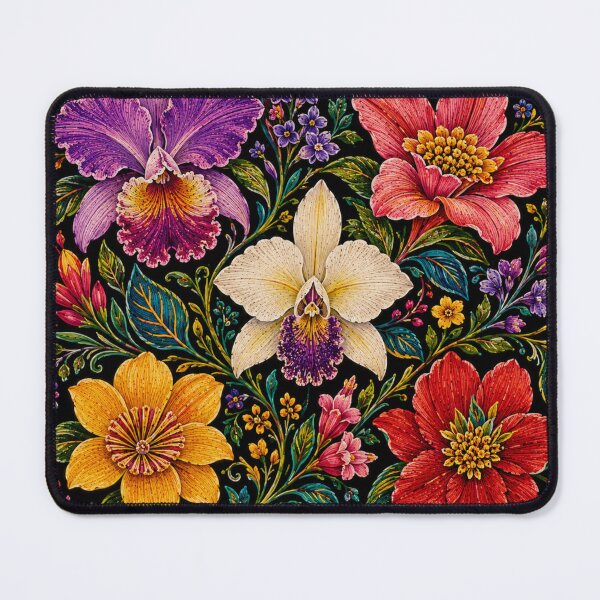 Item preview, Colombian Folk Flowers – Wayuu Inspired Floral Garden designed and sold by MarekoraStudio.