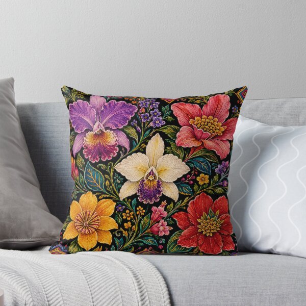 Item preview, Colombian Folk Flowers – Wayuu Inspired Floral Garden designed and sold by MarekoraStudio.