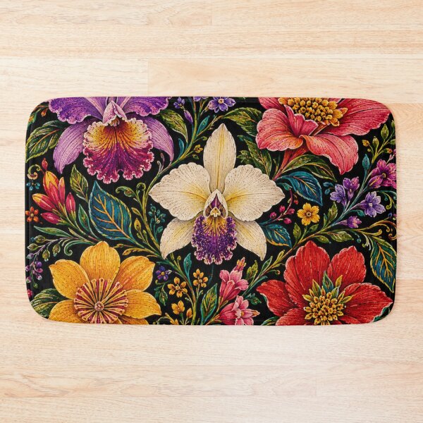 Item preview, Colombian Folk Flowers – Wayuu Inspired Floral Garden designed and sold by MarekoraStudio.