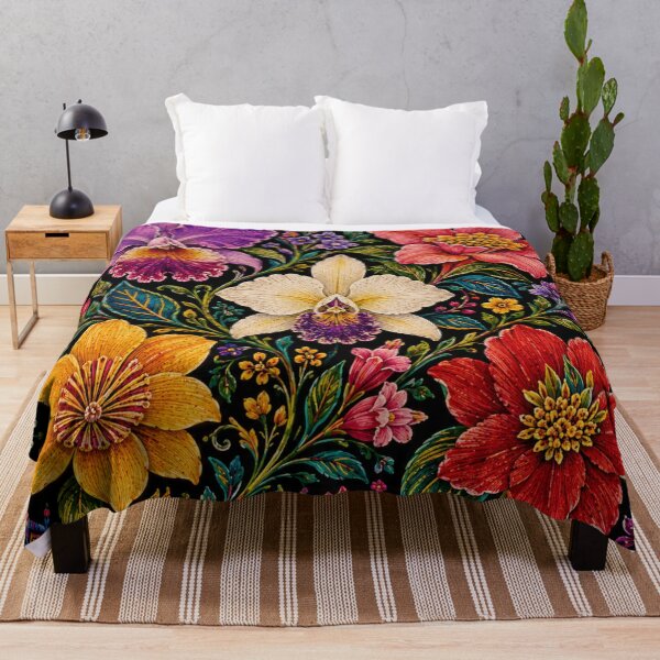 Item preview, Colombian Folk Flowers – Wayuu Inspired Floral Garden designed and sold by MarekoraStudio.