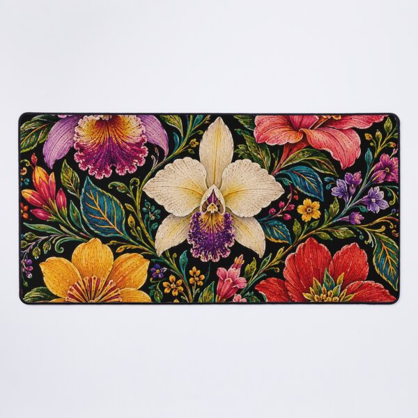 Item preview, Colombian Folk Flowers – Wayuu Inspired Floral Garden designed and sold by MarekoraStudio.