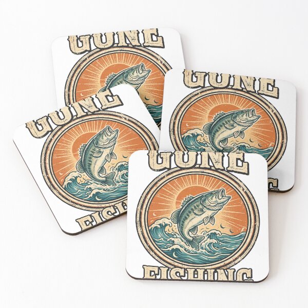 Item preview, Gone Fishing Vintage Bass Retro T-Shirt designed and sold by EverydayBadge.
