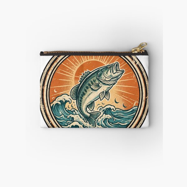 Item preview, Gone Fishing Vintage Bass Retro T-Shirt designed and sold by EverydayBadge.