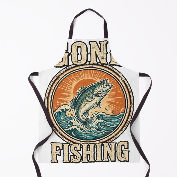 Item preview, Gone Fishing Vintage Bass Retro T-Shirt designed and sold by EverydayBadge.