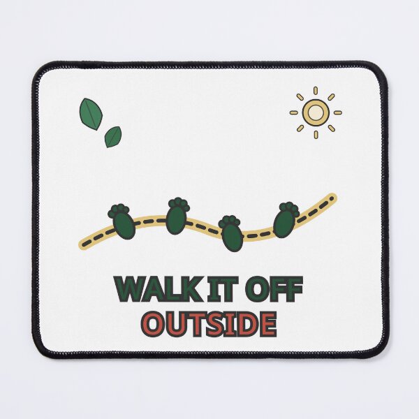 Item preview, Walk It Off Outside Sticker Funny Wellness Gift designed and sold by Jacqueline Flynt.