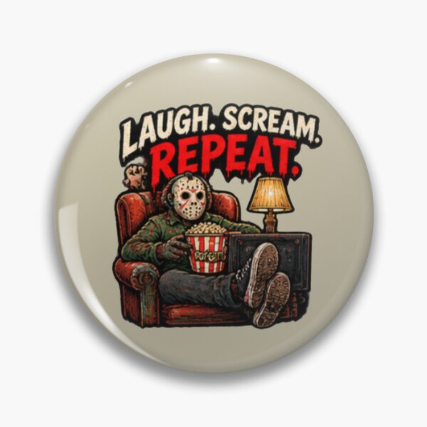 Artikelvorschau, Frightday Lachen Schreien Wiederholen entworfen und verkauft von FrightDay.