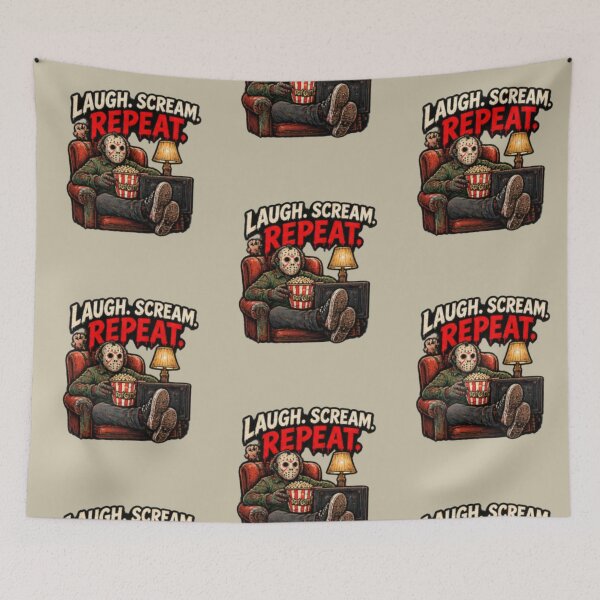 Item preview, Frightday Laugh Scream Repeat designed and sold by FrightDay.