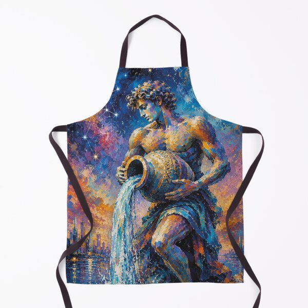 Item preview, Aquarius Painting – Celestial Zodiac Sign Astrology Artwork designed and sold by GalleryKauffeld.