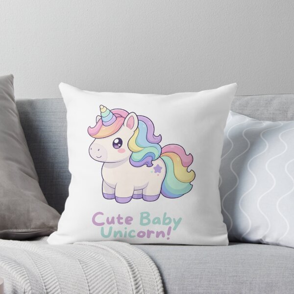Item preview, Cute Baby Unicorn! Pastel Kawaii Unicorn designed and sold by PreetPunjabArt.