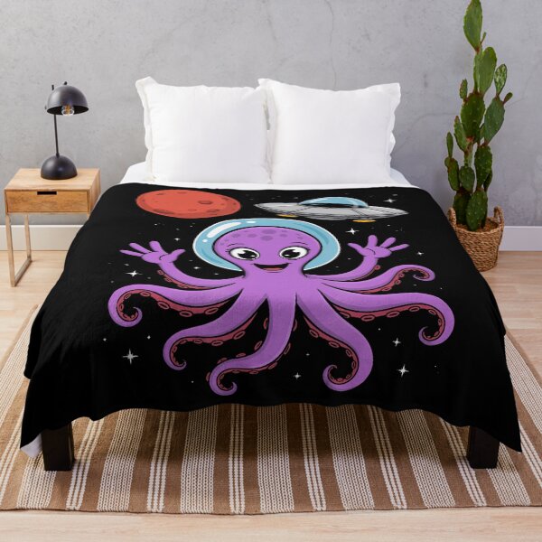 Item preview, Astronaut Octopus Space Helmet Ocean Sci Fi Graphic designed and sold by Alzasshop.
